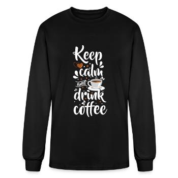 Barista Cafe Coffee Lover - Men's Long Sleeve T-Shirt - black - Front