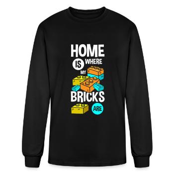 Terminal Block Play Building Architect - Men's Long Sleeve T-Shirt - black - Front