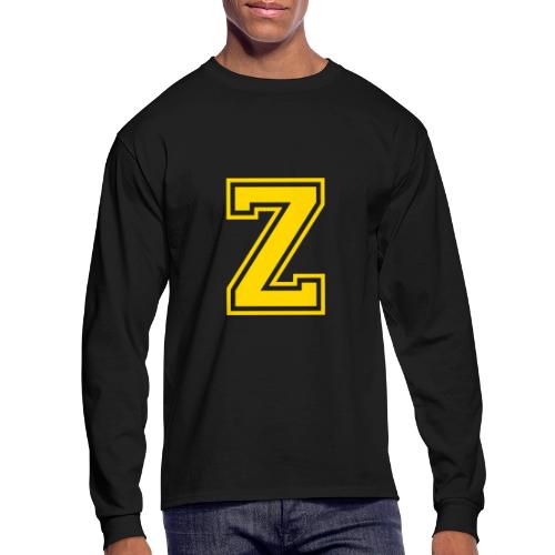 Letter Z – Capital Athletic Alphabet Monogram - Men's Long Sleeve T-Shirt