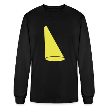 design spotlight light cone - Men's Long Sleeve T-Shirt - black - Front