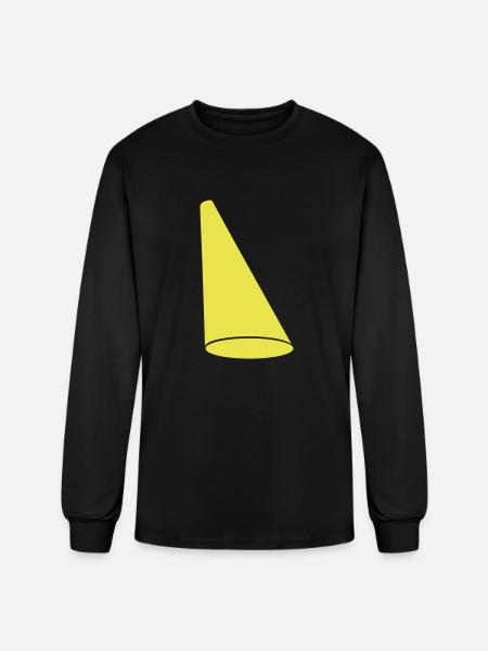 design spotlight light cone - Men's Long Sleeve T-Shirt - black