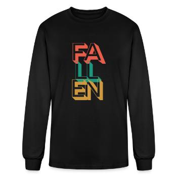 Retro Fallen - Men's Long Sleeve T-Shirt - black - Front