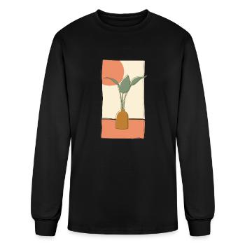 Artsy Flower Vase under the Sun - Men's Long Sleeve T-Shirt - black - Front