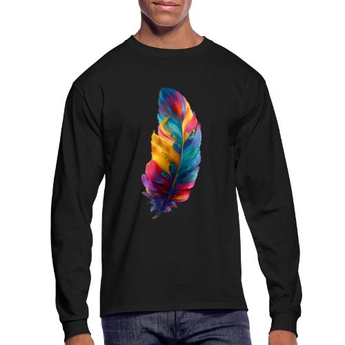 Spectrum Feather Flow - Men's Long Sleeve T-Shirt