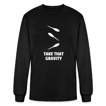Gravity Juggling - Men's Long Sleeve T-Shirt - black - Front