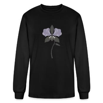Orchid Flower - Men's Long Sleeve T-Shirt - black - Front