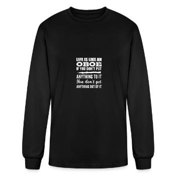 Like an Oboe Concert Goer Gift - Men's Long Sleeve T-Shirt - black - Front