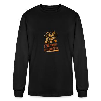 Fall is Proof That Change is Beautiful - Men's Long Sleeve T-Shirt - black - Front