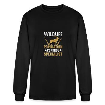 Wildlife Population Control Specialist - Men's Long Sleeve T-Shirt - black - Front