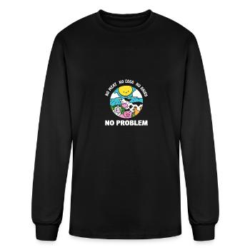 No Meat Muslim And Muhammad Believer Gift - Men's Long Sleeve T-Shirt - black - Front