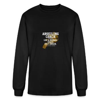 Abseiling Coach Like a Normal Coach Rappelling Fun - Men's Long Sleeve T-Shirt - black - Front