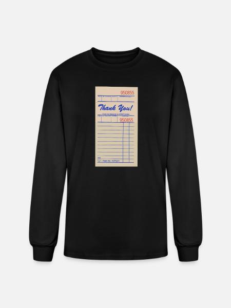Paper Bill - Men's Long Sleeve T-Shirt - black