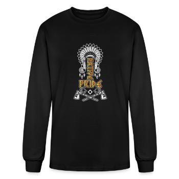 Native Pride Funny Native American - Men's Long Sleeve T-Shirt - black - Front
