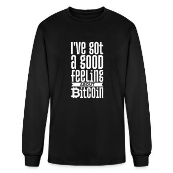 I ve Got A Good Feeling About Bitcoin hodl - Men's Long Sleeve T-Shirt - black - Front