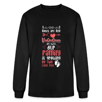 Baby Bump Birth Mom - Men's Long Sleeve T-Shirt - black - Front
