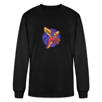 Fantasy RPG Dragons Magic Dungeon - Men's Long Sleeve T-Shirt - black - Front