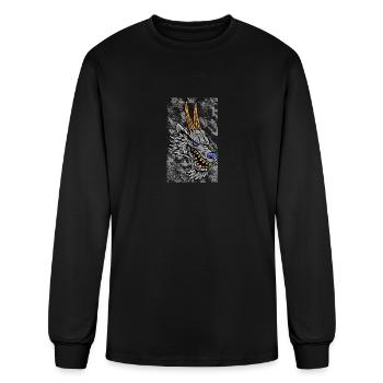 Fantasy RPG Wolf Magic Dungeon - Men's Long Sleeve T-Shirt - black - Front