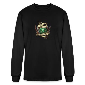 Roll Initiative Adventure Magic Dungeon - Men's Long Sleeve T-Shirt - black - Front