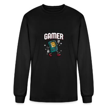 GAMER Video Games Gaming Online Games Game Player - Men's Long Sleeve T-Shirt - black - Front