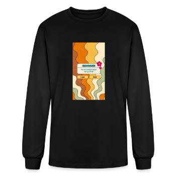 Reminder: You Are Much Stronger than you think - Men's Long Sleeve T-Shirt - black - Front