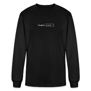 Imagine Prompt AI Art Lover Memo - Men's Long Sleeve T-Shirt - black - Front