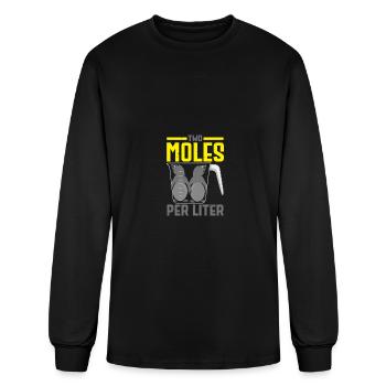 Two Moles Per Liter Mole Whisperer Science - Men's Long Sleeve T-Shirt - black - Front
