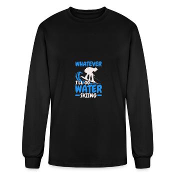 I'll Go Water Skiing Waterskiing Water Ski - Men's Long Sleeve T-Shirt - black - Front