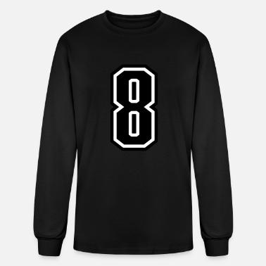 8 - number 8 - jersey number for sportsteam' Men's Longsleeve