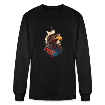 Eagle - Men's Long Sleeve T-Shirt - black - Front