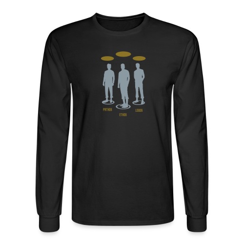 Pathos Ethos Logos 1of2 - Men's Long Sleeve T-Shirt