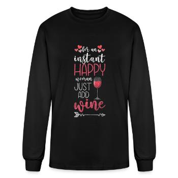Shamrock Positive Thinking Optimist Lucky Guy - Men's Long Sleeve T-Shirt - black - Front
