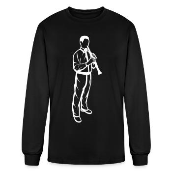Clarinet Guy - Men's Long Sleeve T-Shirt - black - Front
