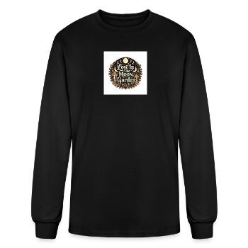 Lost In The Moon Garden - Men's Long Sleeve T-Shirt - black - Front