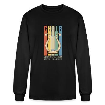 Choir Divided By Section United In Harmony - Men's Long Sleeve T-Shirt - black - Front