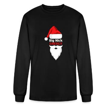 Big nick energy t-shirt - Men's Long Sleeve T-Shirt - black - Front