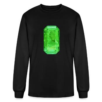Emerald Crystal - Men's Long Sleeve T-Shirt - black - Front