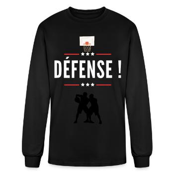 Court Defense Emblem - Men's Long Sleeve T-Shirt - black - Front