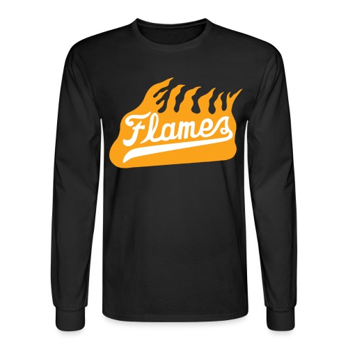 Spokane Flames 1975 - Road Logo - Men's Long Sleeve T-Shirt