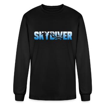 Skydiving Skydiver - Men's Long Sleeve T-Shirt - black - Front