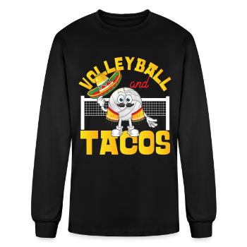 Volleyball Player Team Taco - Men's Long Sleeve T-Shirt - black - Front