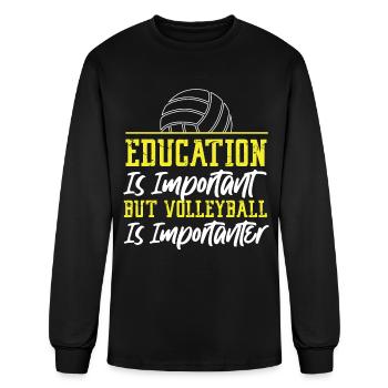 Volleyball Player Team Education - Men's Long Sleeve T-Shirt - black - Front