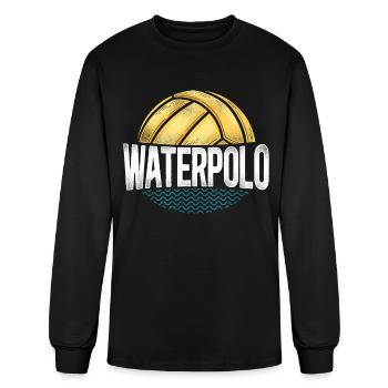 Water Polo Vintage Water Polo - Men's Long Sleeve T-Shirt - black - Front