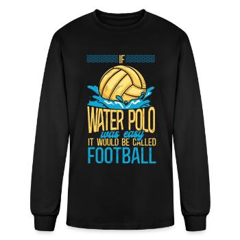 Water Polo Vintage If Water Polo - Men's Long Sleeve T-Shirt - black - Front