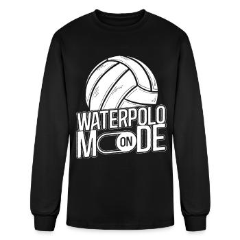 Water Polo Water Polo Mode On - Men's Long Sleeve T-Shirt - black - Front