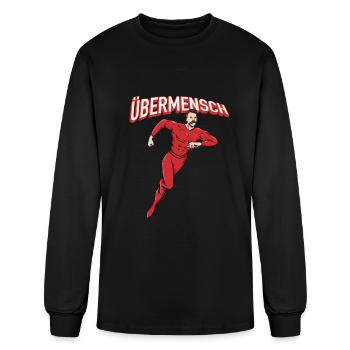 Nietzsche Übermensch Design for a Philosophy - Men's Long Sleeve T-Shirt - black - Front