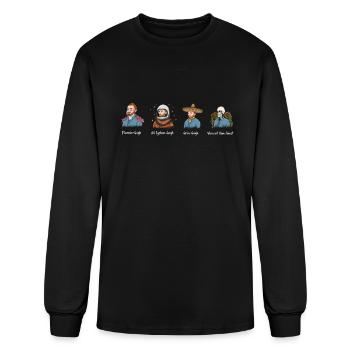 Artsy Van Gogh Artist Design for a Van Gogh Art - Men's Long Sleeve T-Shirt - black - Front