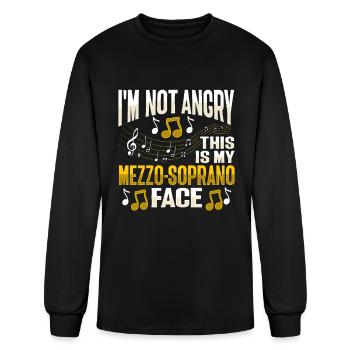 Mezzo-Soprano Voice Design for a Choir Member - Men's Long Sleeve T-Shirt - black - Front