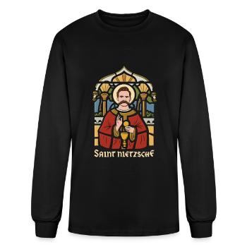 Saint Nietzsche Design for a Philosophy Student - Men's Long Sleeve T-Shirt - black - Front
