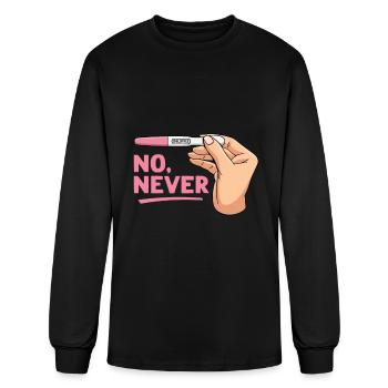 Childless No Never Childfree By Choice - Men's Long Sleeve T-Shirt - black - Front