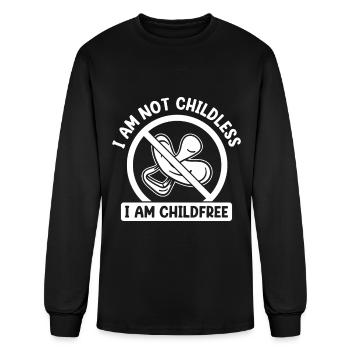 I Am Not Childless I Am Childfree By Choice - Men's Long Sleeve T-Shirt - black - Front